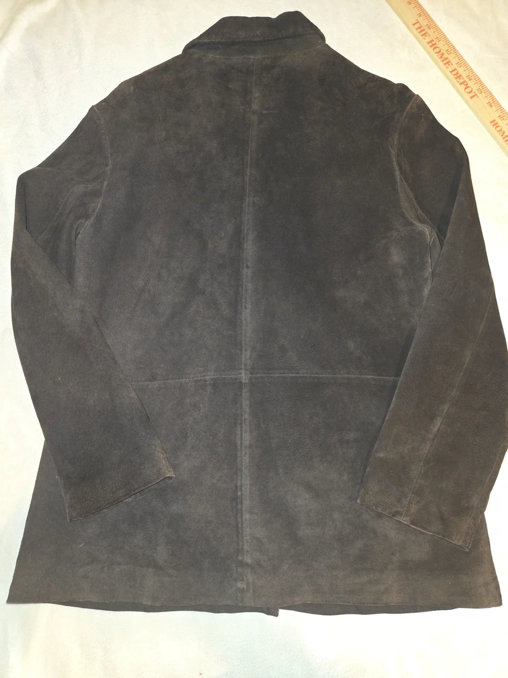 Vintage Eddie Bauer Women's Brown Suede Button-Front Coat